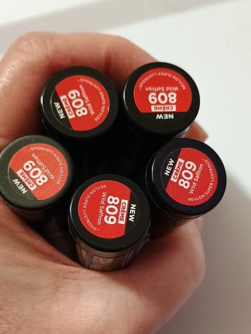 5 x Revlon Super Lustrous Lipstick, 809 Wild Saffron